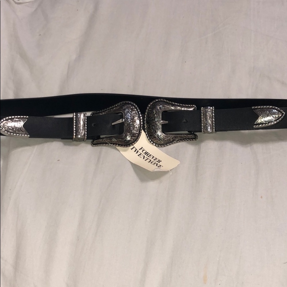 🌻 Western double buckle belt